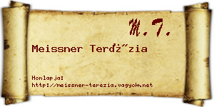 Meissner Terézia névjegykártya